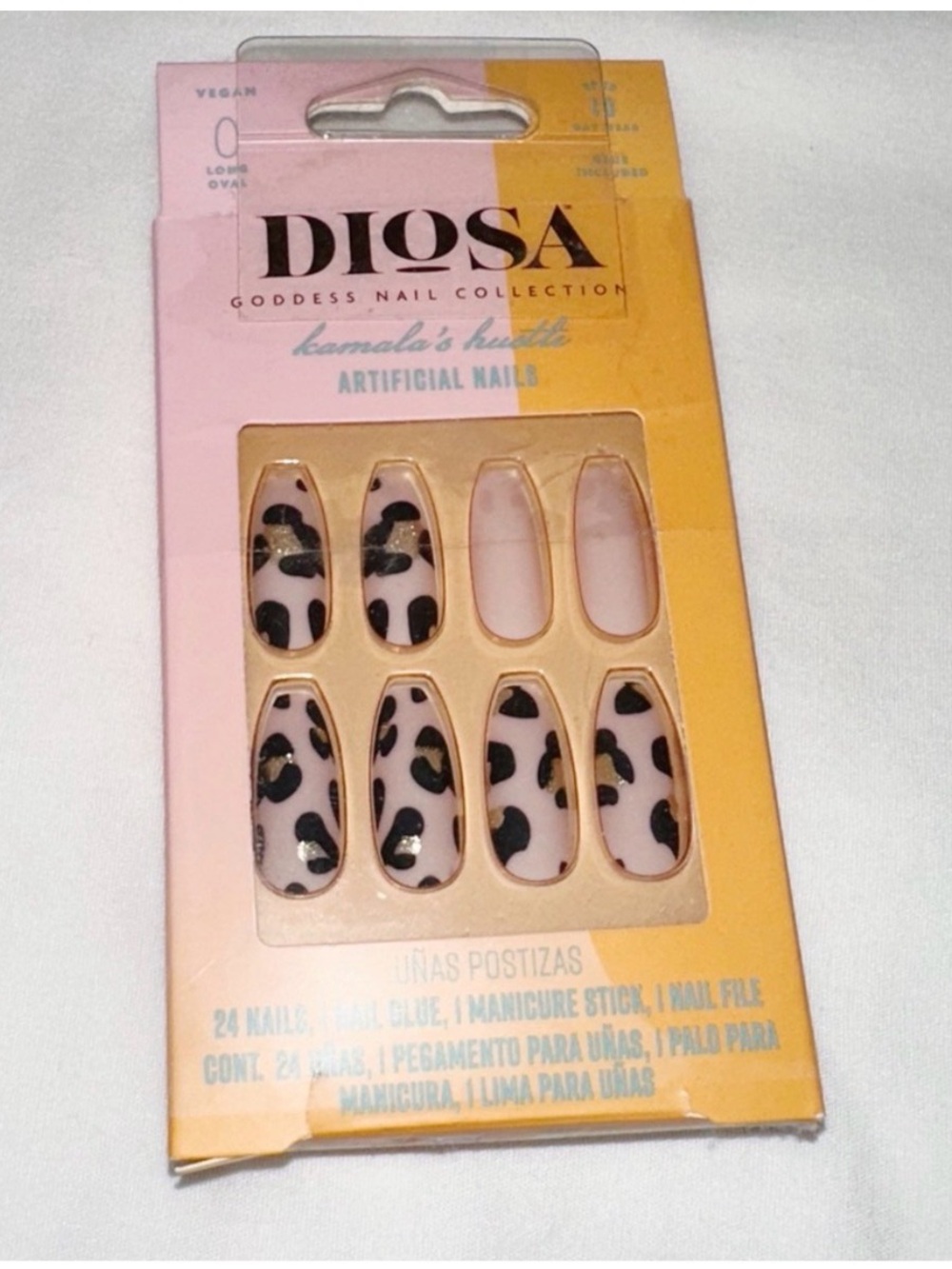 ⚡️3 for $10 Clearance⚡️ Diosa Nails Kamala’s Hustle Cheetah Print Vegan New